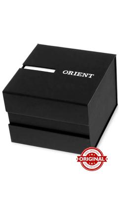 Imagem de Relógio Orient Feminino De Pulso Minimalista Elegante Com Fundo Branco Analógico Quartz Prata Em Aço Inoxidável A Prova Dágua Em 50 Metros Original