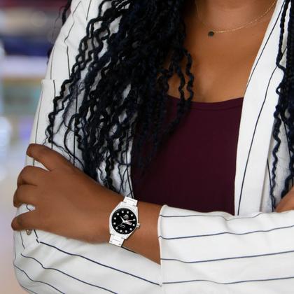 Imagem de Relógio Orient Feminino Mecânico Automático 3 Estrelas Redondo Prova Dágua 5 ATM Casual NH6SS007 P1SX