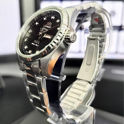 Imagem de Relógio Orient Feminino Mecânico Automático 3 Estrelas Redondo Prova Dágua 5 ATM Casual NH6SS007 P1SX