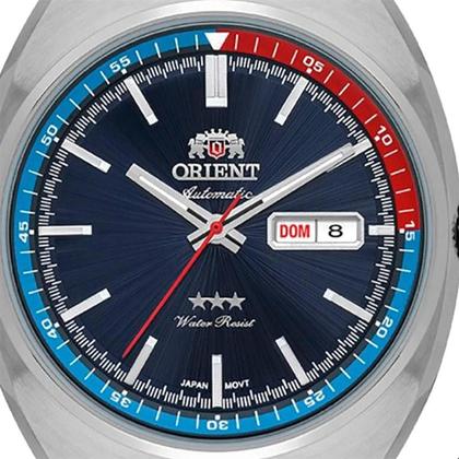 Imagem de Relógio Orient Masculino Automático 3 Estrelas F49ss032 D1sx Cor Da Correia Prata Cor Do Bisel Prata Cor Do Fundo Preto