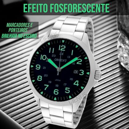 Imagem de Relógio Orient Original De Pulso Masculino Analógico Esportivo Clássico A Prova Dágua em 5 ATM