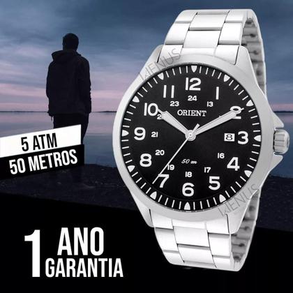 Imagem de Relógio Orient Original De Pulso Masculino Analógico Esportivo Clássico A Prova Dágua em 5 ATM