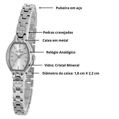 Imagem de Relógio Original Champion de Pulso Feminino Pequeno Joia