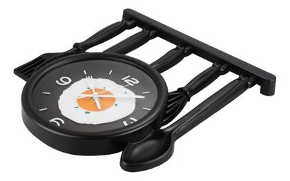 Imagem de Relógio Parede Decoração Cozinha Criativo Frigideira Talhere