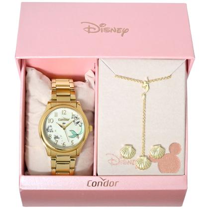 Imagem de Relógio Pequena Sereia Condor Feminino Dourado Original
