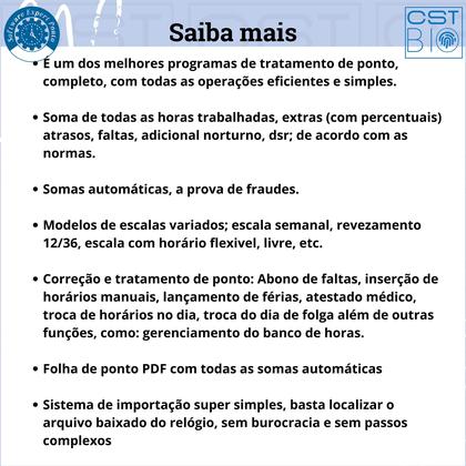 Imagem de Relógio Ponto Com Reconhecimento Facial + Programa de Gerenciamento + Pendrive
