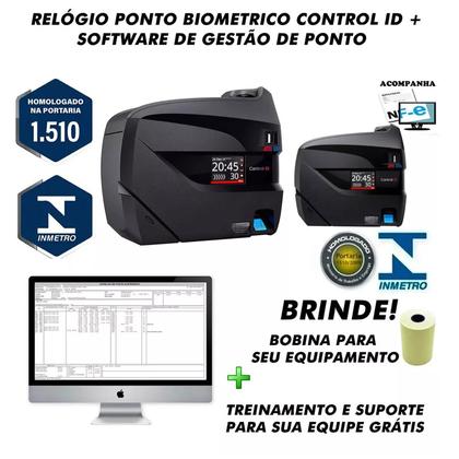 Imagem de Relogio Ponto Eletronico Cracha Control Id Biometrico Mte