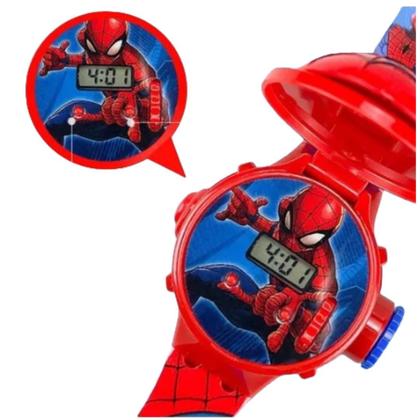 Imagem de Relógio Projetor Infantil Inspirado no Homem_Aranha_Ver