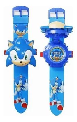 Imagem de Relógio Projetor Sonic Mostra a hora Projeta Imagens Infantil Digital