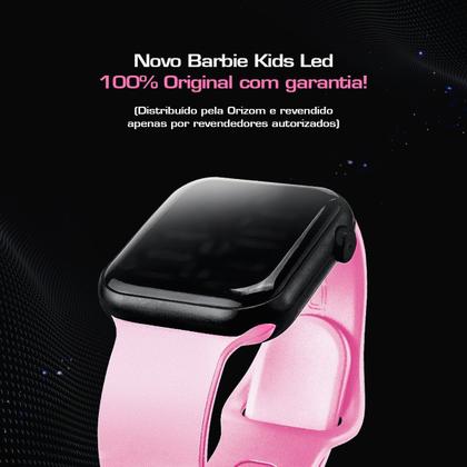 Imagem de Relogio prova dagua barbie infantil rosa silicone digital criança social led adolescente qualidade premium menina casual