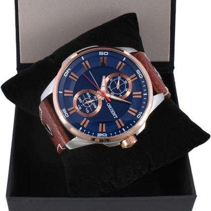 Imagem de Relógio Pulseira em Couro Orient Masculino MTSCM004 D1MB