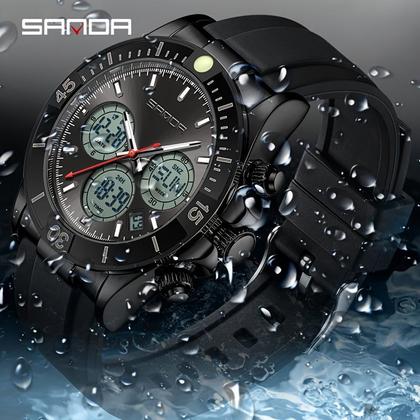 Imagem de Relógio, resistente à água 30m, cronómetro e despertador