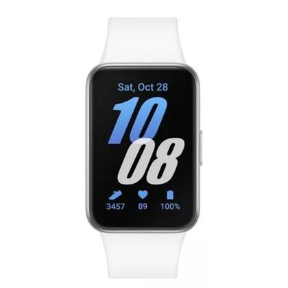 Imagem de Relógio Samsung Smartband Galaxy Fit3 Prata Compativel Com Android Tela 1.6 Amoled Bluetooth v5.3 Bateria 208mAh