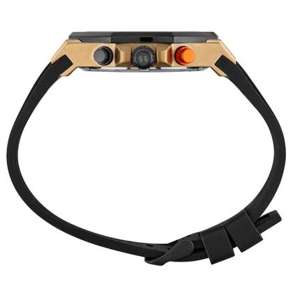 Imagem de Relogio Seculus Dourado Masculino Cronógrafo Silicone Sport 4428gpsvhu2