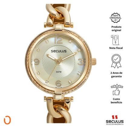 Imagem de Relógio Seculus Feminino Analógico 77231LPSVDS1 D CORRENTE