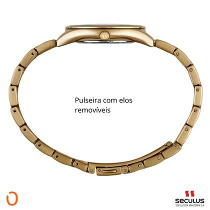 Imagem de Relógio Seculus Feminino Analógico 77281LPSVDS1 Dourado FCP