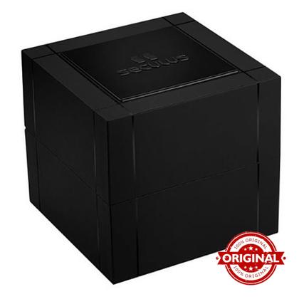 Imagem de Relógio Seculus Masculino Anadigi Quartz Cronógrafo Esportivo Casual Analógico Digital Dourado Em Aço Inoxidável A Prova Dágua Em 100 Metros Original