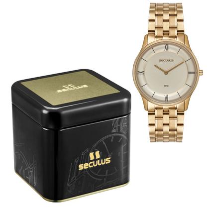 Imagem de Relógio Seculus Masculino Analógico 44303GPSVDA2 Slim