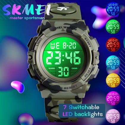 Imagem de Relógio SKMEI Kids Digital Sports à prova d'água para meninos e meninas