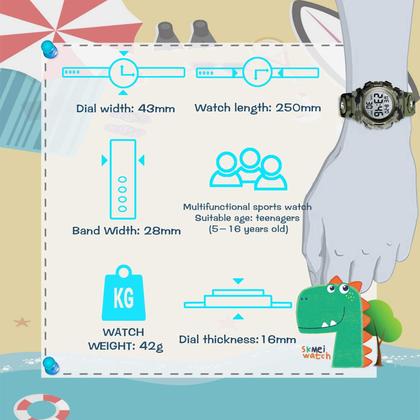 Imagem de Relógio SKMEI Kids Digital Sports à prova d'água para meninos e meninas