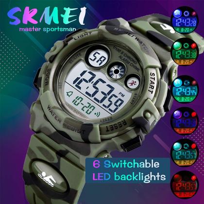 Imagem de Relógio SKMEI Kids Digital Sports à prova d'água para meninos e meninas