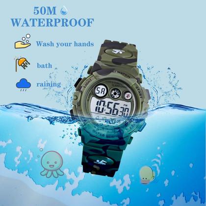 Imagem de Relógio SKMEI Kids Digital Sports à prova d'água para meninos e meninas