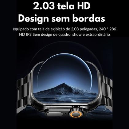 Imagem de Relógio Smart Digital Dourado GOLD WS09 3 pulseiras Original Masculino E Feminino Envio Já