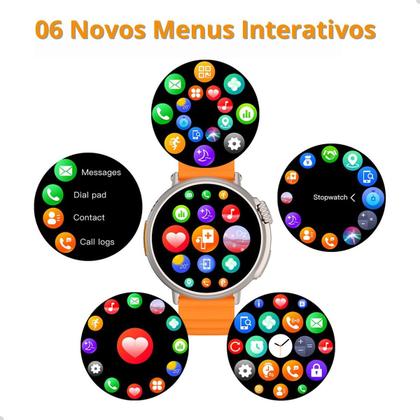 Imagem de Relógio Smart Digital Preto HW3 Redondo Preto Original Masculino E Feminino Envio Já