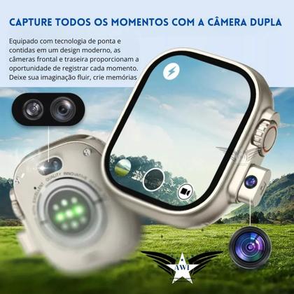 Imagem de Relógio Smart Ultra 5G AI Celular de Pulso Com WhatsApp Youtube Tik Tok e Mais