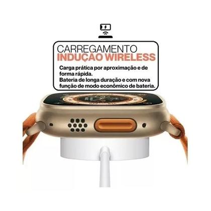 Imagem de Relogio Smart Watch 8 W68 Ultra 45mm Lançamento 2023 + Pulseira milanese