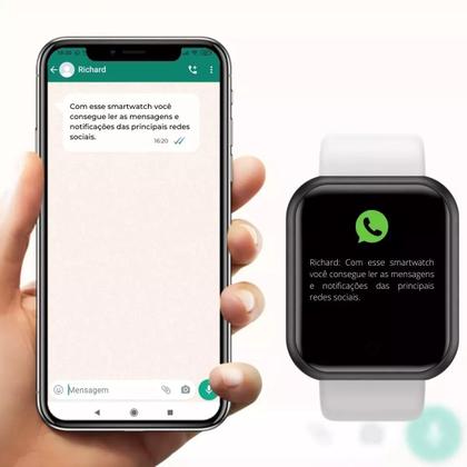 Imagem de Relógio Smart Watch Digital D20 Original Masculino E Feminino