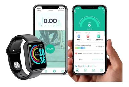 Imagem de Relogio Smart Watch Inteligente Masculino Feminino Compatível Samsung Galaxy Xiaomi