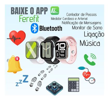 Imagem de Relogio Smart Watch Lançamento K9 PRO Max 49mm Series 9 C/ 7 Pulseiras Troca Foto de Fundo Original Envio Imediato