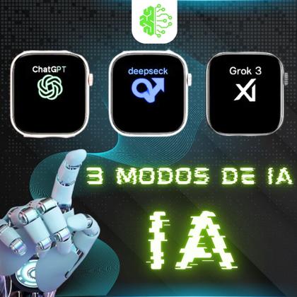 Imagem de Relogio Smart Watch S11 Pro Original Responde Mensagens 1Gb Gps Kit Com 2 Pulseiras Pelicula e Case