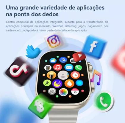 Imagem de Relógio Smartwatch Android Hw Ultra2 Com 2/64gb cartão Nano-Sim 4G suporta WIFI e Bluetooth, câmera