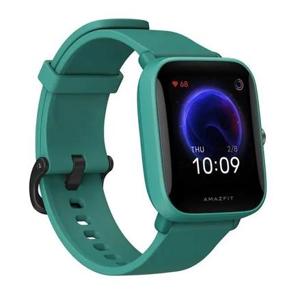 Imagem de Relógio Smartwatch Bip U Pro Verde, Tela 1,43", GPS, À Prova D'Água, Modos Esportivos, Notificações e Sensores de Saúde