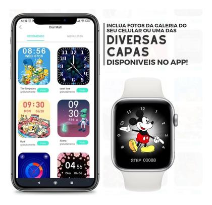 Imagem de Relógio Smartwatch Branco para Celulares Samsung e Motorola - Compatível
