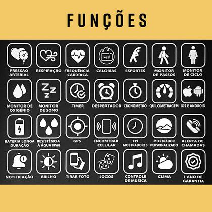 Imagem de Relógio Smartwatch Champion Digital Preto 1 Ano Garantia