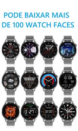 Imagem de Relogio Smartwatch Dt3 Pro Faz Recebe Ligações Foto Na Tela