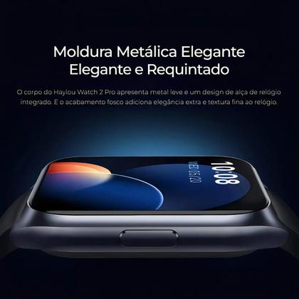 Imagem de Relógio Smartwatch Ecossistema Xiaomi, Haylou Watch 2 Pro A Prova Dagua Modos De Esportes IOS e Android, Feminino e masculino Pulseira Extra