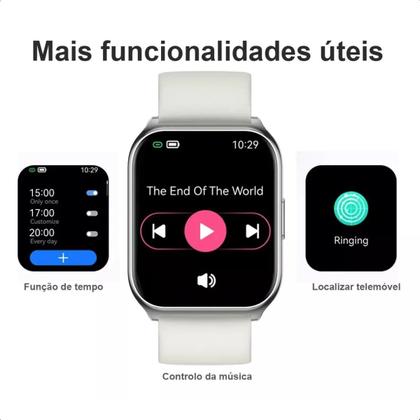 Imagem de Relógio Smartwatch Ecossistema Xiaomi, Haylou Watch 2 Pro A Prova Dagua Modos De Esportes IOS e Android, Feminino e masculino Pulseira Extra