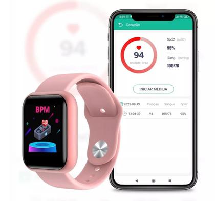Imagem de Relogio Smartwatch Feminino Masculino D20 Fit Pro Inteligente Oferta