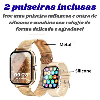Imagem de Relogio Smartwatch Gt20 Mod. H13 Bluetooth Faz Recebe Chamadas Foto na Tela Baixa Mostradores