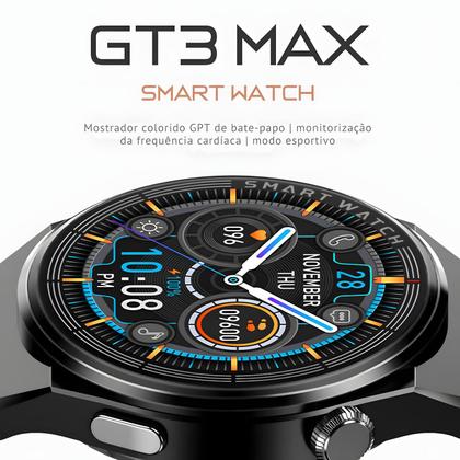 Imagem de Relógio Smartwatch GT3 MAX Porshe style Sport amoled GPS NFC Masculino e Feminino 