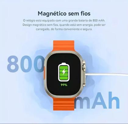 Imagem de Relógio Smartwatch HW Ultra 2 Call 4G e 5G Chip (Nano) Wi-Fi - Prata