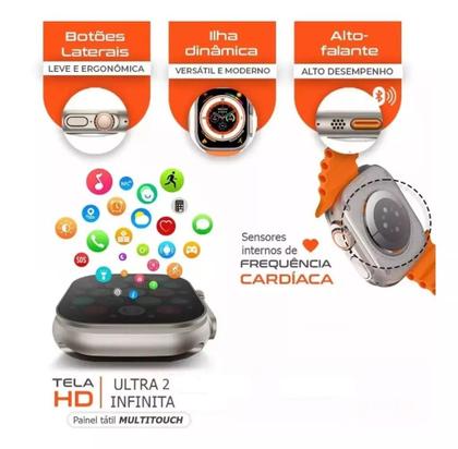 Imagem de Relogio Smartwatch Hw Ultra Mini2 41mm +7 Pulseiras Com Chat GPT - Preto