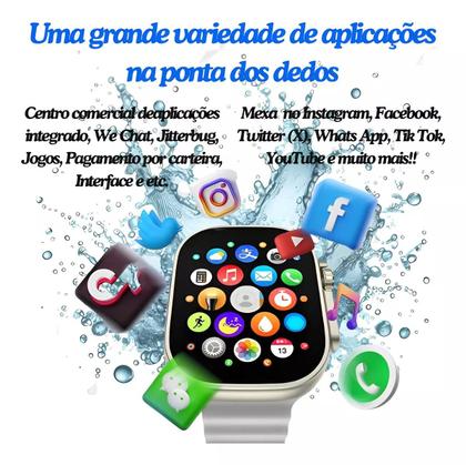 Imagem de Relógio Smartwatch Hw Ultra2 Entrada Para chip 4G 2GB Ram 64gb Android Amoled 2 Cameras Wifi Android 8.1 com Play Store