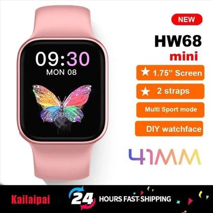 Imagem de Relogio Smartwatch HW68 Ultra Mini Relógio Inteligente para Mulheres, NFC Fitness Tracking, Assistente de Voz, Smartwatch para Andriod e Io
