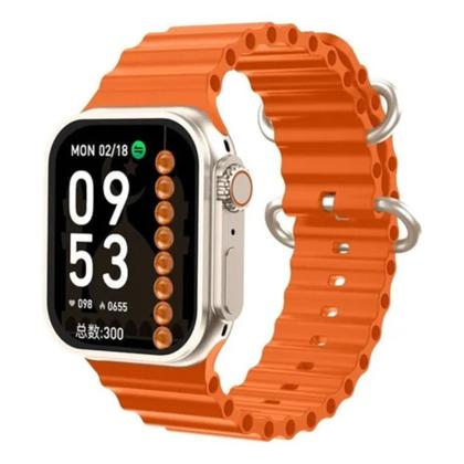 Imagem de Relógio Smartwatch Hw9 Ultra max Acompanha Duas Pulseiras na cor Laranja