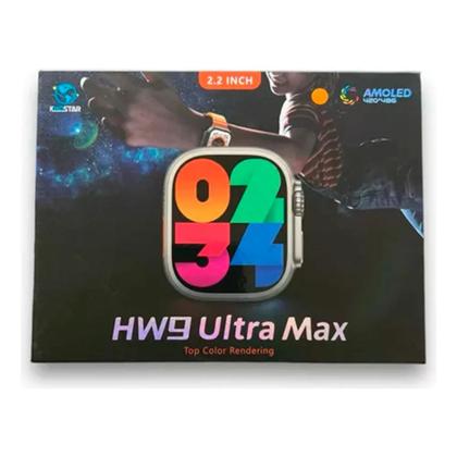 Imagem de Relógio Smartwatch Hw9 Ultra max Acompanha Duas Pulseiras na cor Laranja